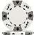 Tri-Color Ace King Suited Poker Chips - White