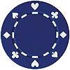 Suited Design Poker Chips - Blue