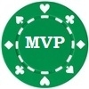 Custom Hot Stamped Green Suited Design Poker Chips