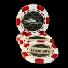 Red Six Stripe Direct Color Custom Poker Chips