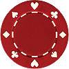 Suited Design Poker Chips - Red