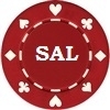 Custom Hot Stamped Red Suited Design Poker Chips