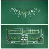 32"x72" Blackjack and Craps 2 Sided Layout