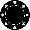 Suited Design Poker Chips -Black