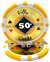 Black Diamond Poker Chips- 50 Cent