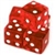 5 Red Dice - 19 mm