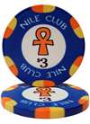 Nile Club Ceramic Poker Chips- $3