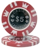 Coin Inlay 15 Gram Poker Chips- $5