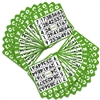 100 Green Bingo Cards with Jumbo Numbers