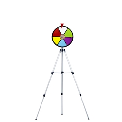 12" Color Dry Erase Prize Wheel with Floor Stand