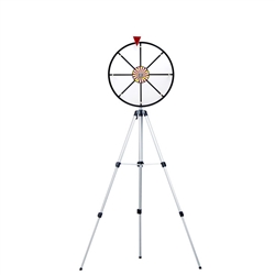 16" White Dry Wheel Prize Wheel with Floor Stand