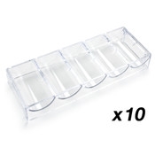 10 Acrylic Chip Trays 68mm