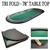 78"x35" Green Tri-Fold Poker Table Top