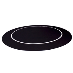 54'' Black Sure Stick Poker Table Layout with Rubber Grip