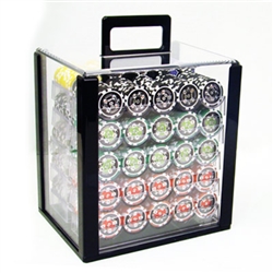 1,000 Ace Casino Poker Chip Set with Acrylic Carrying Case