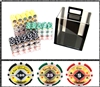 1,000 Black Diamond Poker Chip Set with Acrylic Carrying Case