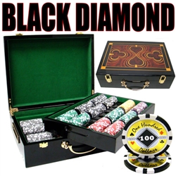 500 Black Diamond Poker Chip Set with Hi Gloss Case