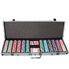 600 Black Diamond Poker Chip Set with Aluminum Case