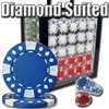 1,000 Diamond Suited Poker Chip Set with Acrylic Carrying Case
