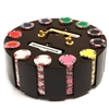 300 Diamond Suited Poker Chip Set with Wooden Carousel