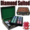 500 Diamond Suited Poker Chip Set with Hi Gloss Case