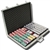 1,000 Hi Roller Poker Chip Set with Aluminum Case 