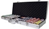 500 Hi Roller Poker Chip Set with Aluminum Case