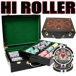 500 Hi Roller Poker Chip Set with Hi Gloss Case