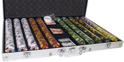 1,000 King's Casino Poker Chip Set with Aluminum Case