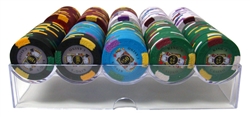 200 King's Casino Poker Chip Set with Acrylic Tray