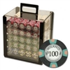 1,000 Milano Poker Chip Set with Acrylic Carrying Case