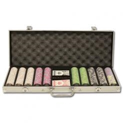 500 Milano Poker Chip Set with Aluminum Case