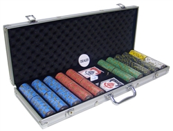 500 Chip Nevada Jack Poker Chip Set with Aluminum Case