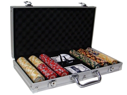 300 Nile Club Poker Chip Set with Aluminum Case