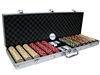 600 Nile Club Poker Chip Set with Aluminum Case