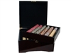 750 Nile Club Poker Chip Set with Mahogany Case