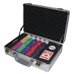 300 Scroll Poker Chip Set with Claysmith Case