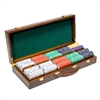 500 Scroll Poker Chip Set with Walnut Case