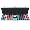 600 Scroll Poker Chip Set with Aluminum Case