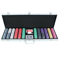 600 Scroll Poker Chip Set with Aluminum Case