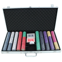 750 Scroll Poker Chip Set with Aluminum Case