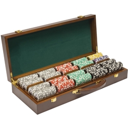 500 Ultimate Poker Chip Set with Walnut Case
