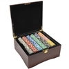 750 Ultimate Poker Chip Set with Mahogany Case