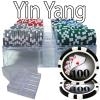 200 Yin Yang Poker Chip Set with Acrylic Tray