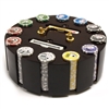 300 Yin Yang Poker Chip Set with Wooden Carousel