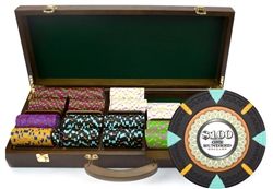 500 'The Mint' Poker Chip Set with Walnut Case