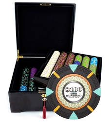 750 'The Mint' Poker Chip Set with Mahogany Case