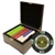 750 Gold Rush Poker Chip Set with Mahogany Case