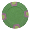 Double Trapezoid Poker Chips - Green