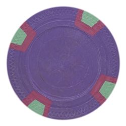 Double Trapezoid Poker Chips - Purple